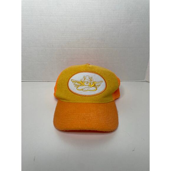 BOYS LIE Truck Hat Snap Back Orange Yellow - Picture 1 of 6